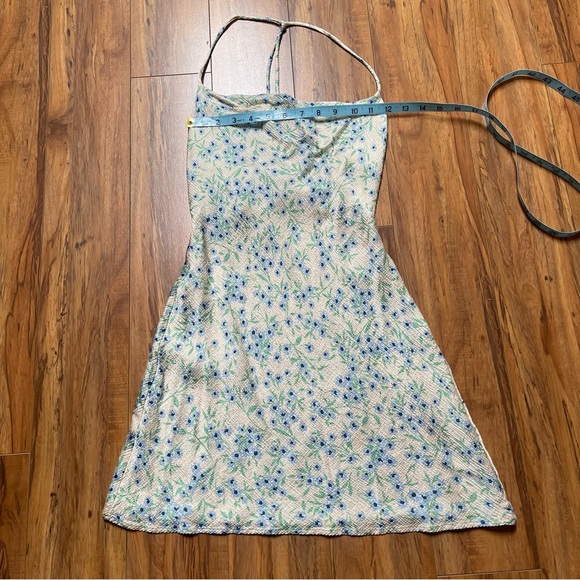 Zara Pastel Floral Cowl Neck Mini Slip Dress Fits XS-S - Picture 15 of 16
